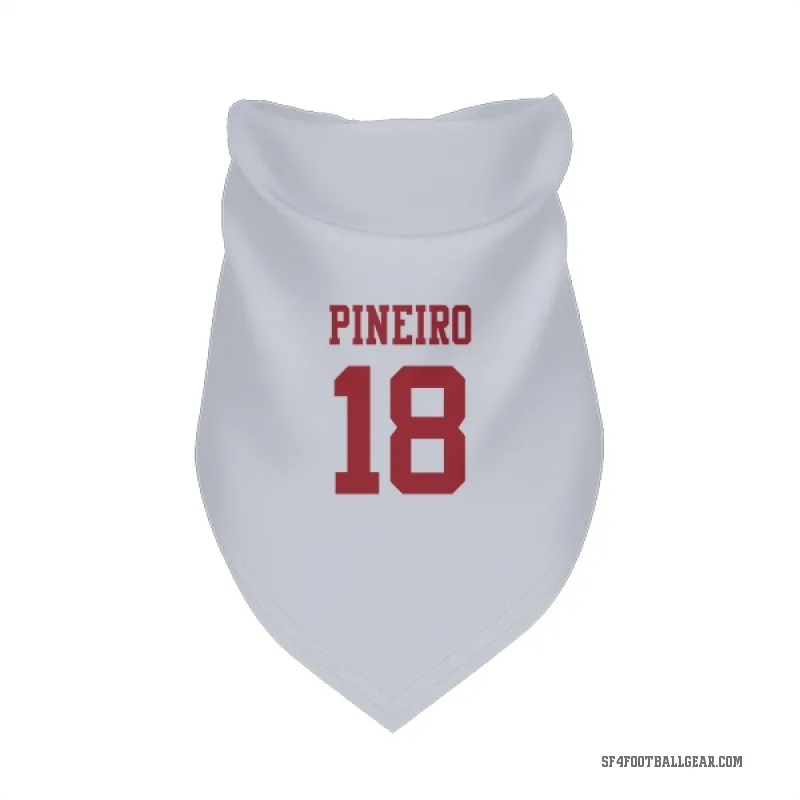 Eddy Pineiro  White San Francisco 49ers  Cat & Dog Pet Bandana