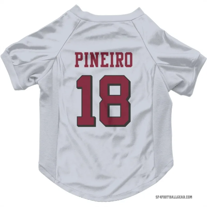 Eddy Pineiro  White San Francisco 49ers  Rush Cat & Dog Pet Jersey