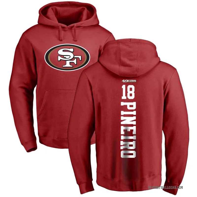 Eddy Pineiro Youth Red San Francisco 49ers Pro Line Backer Pullover Hoodie