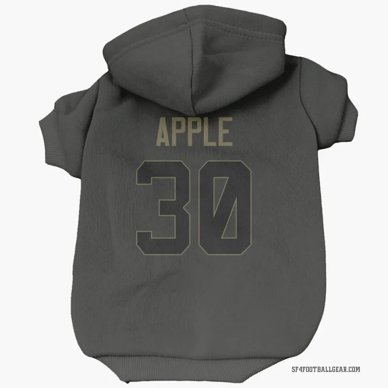 Eli Apple  Black San Francisco 49ers  Service Cat & Dog Pet Hoodie