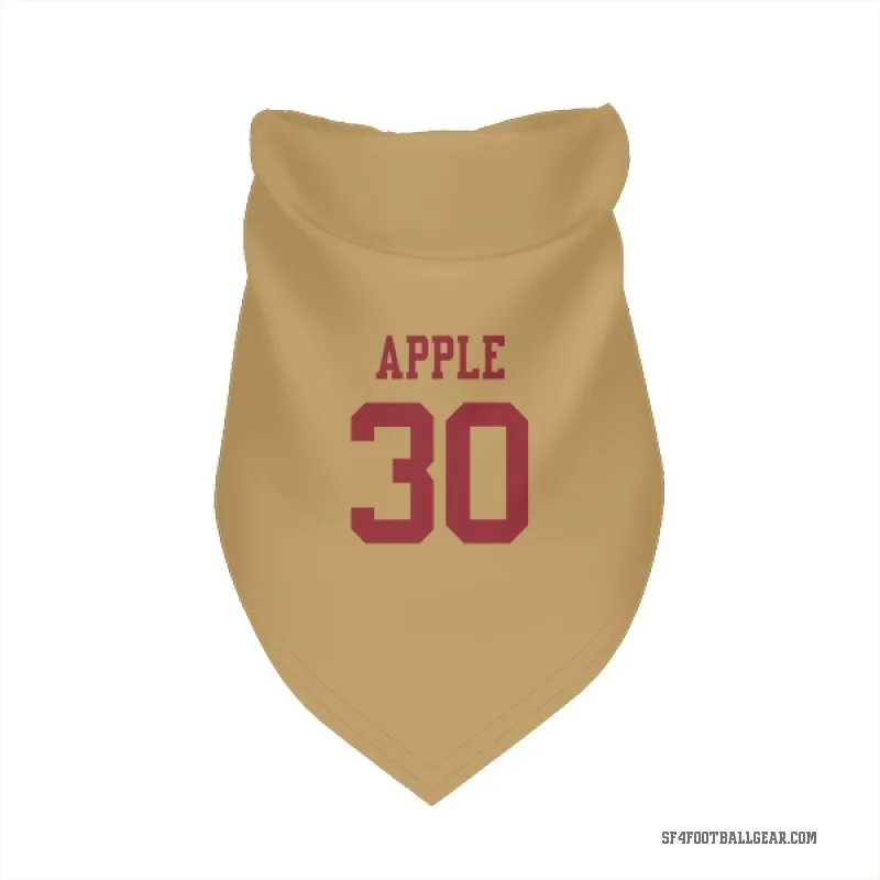 Eli Apple  Gold San Francisco 49ers  Cat & Dog Pet Bandana