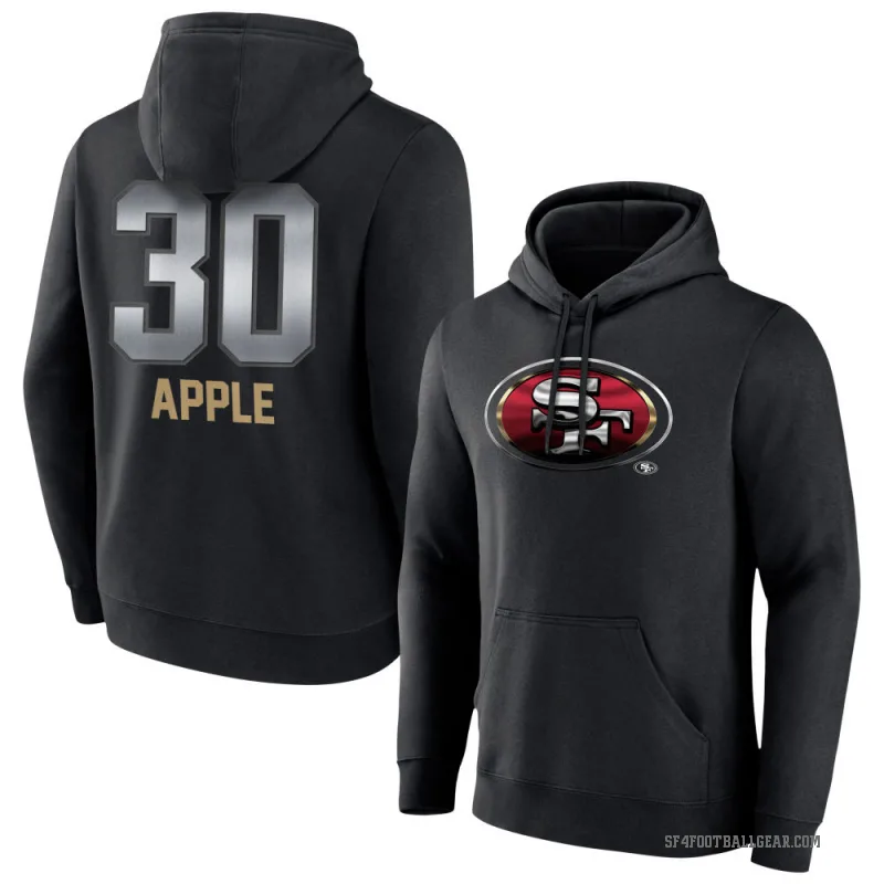 Eli Apple Men's Black San Francisco 49ers Midnight Mascot Pullover Hoodie