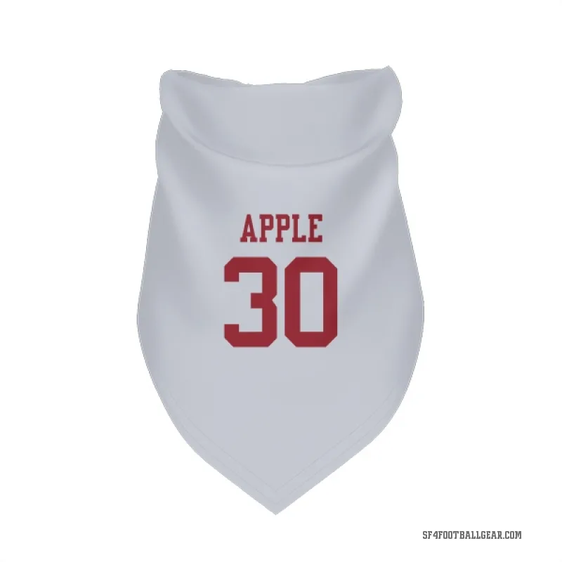 Eli Apple  White San Francisco 49ers  Cat & Dog Pet Bandana