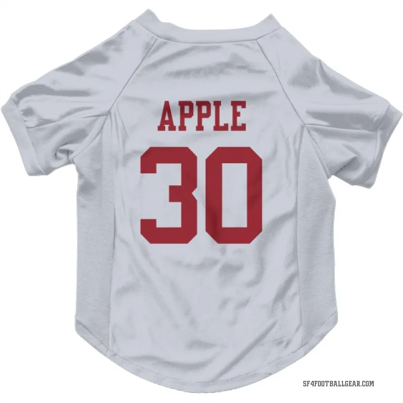 Eli Apple  White San Francisco 49ers  Cat & Dog Pet Jersey