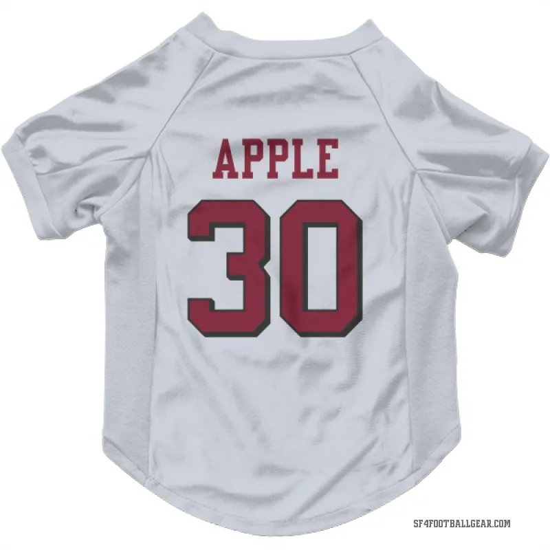 Eli Apple  White San Francisco 49ers  Rush Cat & Dog Pet Jersey