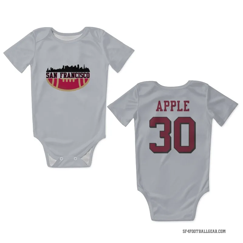 Eli Apple  White San Francisco 49ers  Rush Newborn & Infant Bodysuit