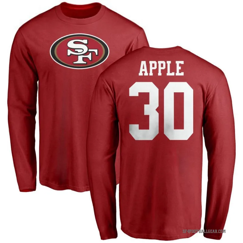 Eli Apple Youth Red San Francisco 49ers Logo Long Sleeve T-Shirt -