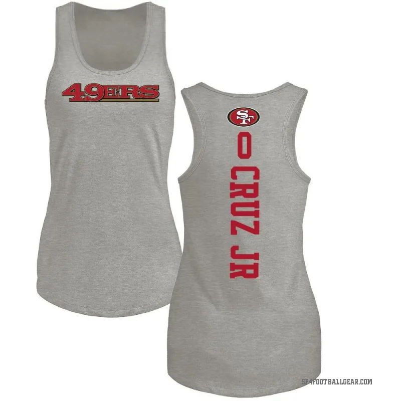 Enrique Cruz Jr. Women's Ash San Francisco 49ers Backer Tank Top -