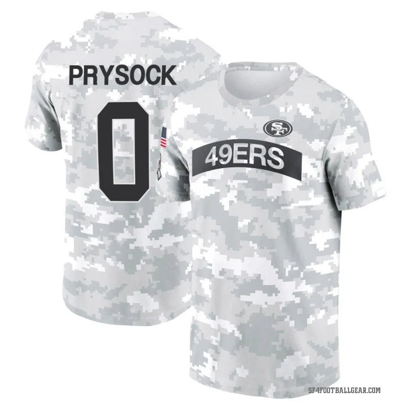Ephesians Prysock Youth Camo San Francisco 49ers Arctic 2024 Salute to Service Performance T-Shirt