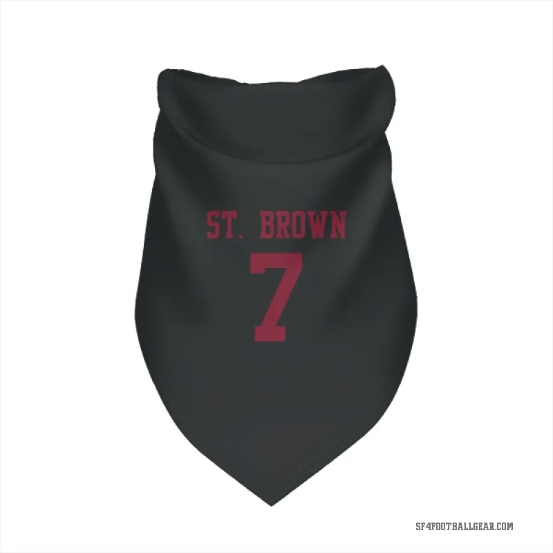 Equanimeous St. Brown  Black San Francisco 49ers  Cat & Dog Pet Bandana