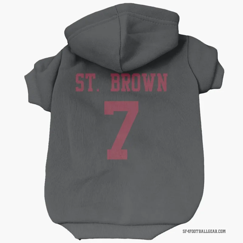Equanimeous St. Brown  Black San Francisco 49ers  Cat & Dog Pet Hoodie