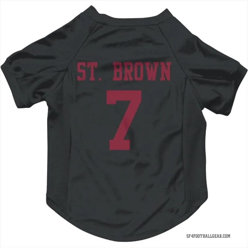 Equanimeous St. Brown  Black San Francisco 49ers  Cat & Dog Pet Jersey