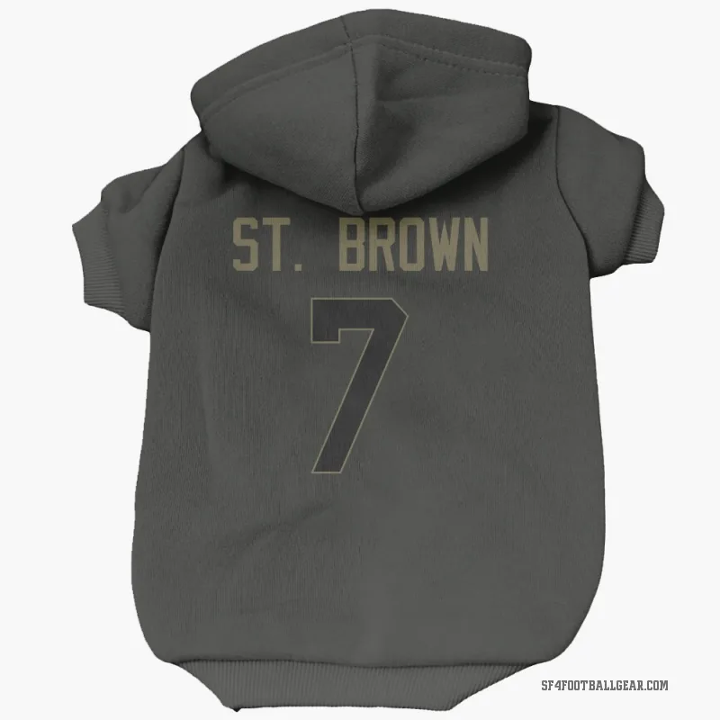 Equanimeous St. Brown  Black San Francisco 49ers  Service Cat & Dog Pet Hoodie