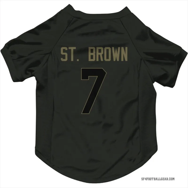 Equanimeous St. Brown  Black San Francisco 49ers  Service Cat & Dog Pet Jersey