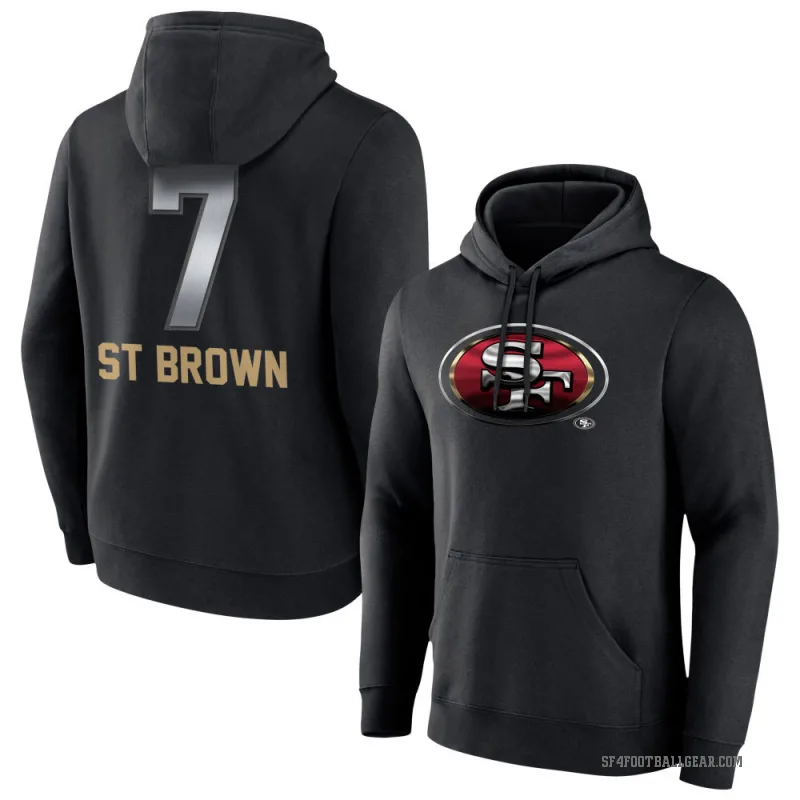 Equanimeous St. Brown Men's Black San Francisco 49ers Midnight Mascot Pullover Hoodie