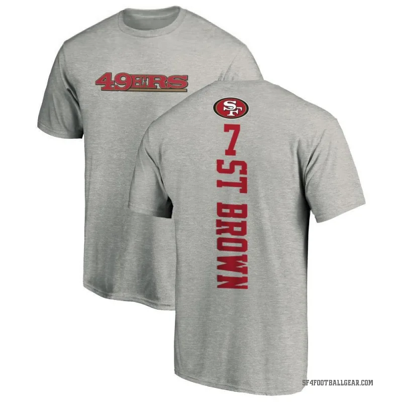 Equanimeous St. Brown Men's Brown San Francisco 49ers Backer T-Shirt - Ash