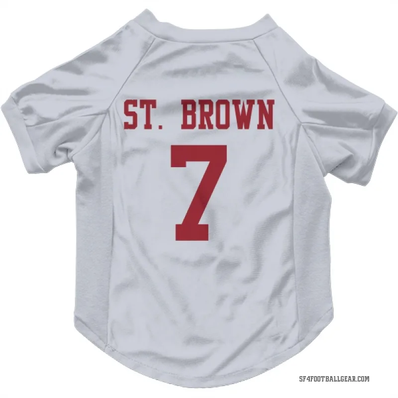 Equanimeous St. Brown  White San Francisco 49ers  Cat & Dog Pet Jersey