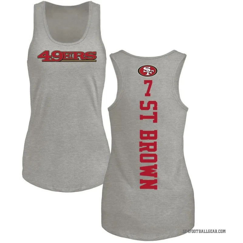 Equanimeous St. Brown Women's Brown San Francisco 49ers Backer Tank Top - Ash