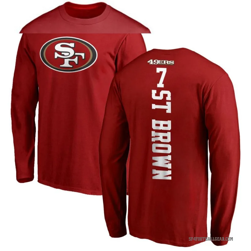 Equanimeous St. Brown Youth Red San Francisco 49ers Backer Long Sleeve T-Shirt -
