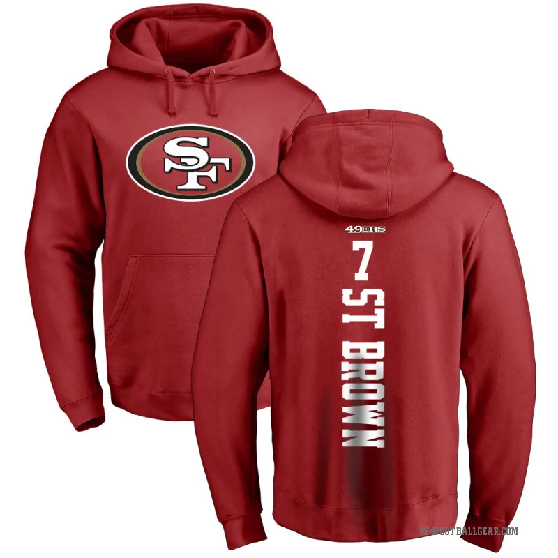 Equanimeous St. Brown Youth Red San Francisco 49ers Pro Line Backer Pullover Hoodie