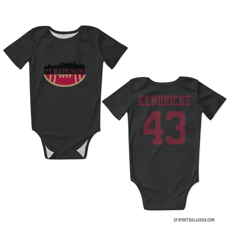 Eric Kendricks  Black San Francisco 49ers  Newborn & Infant Bodysuit