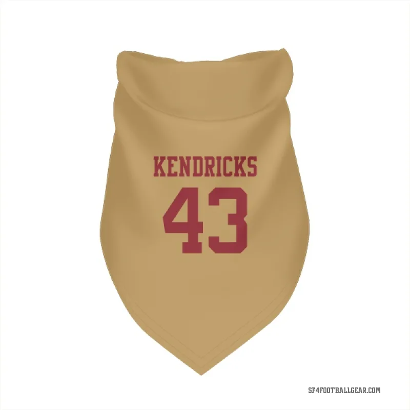 Eric Kendricks  Gold San Francisco 49ers  Cat & Dog Pet Bandana
