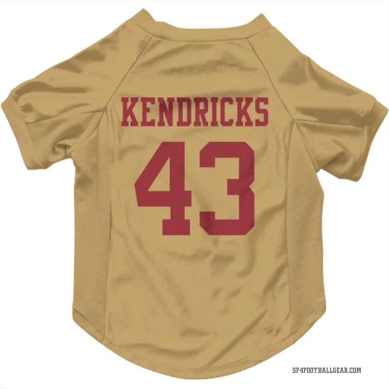 Eric Kendricks  Gold San Francisco 49ers  Cat & Dog Pet Jersey