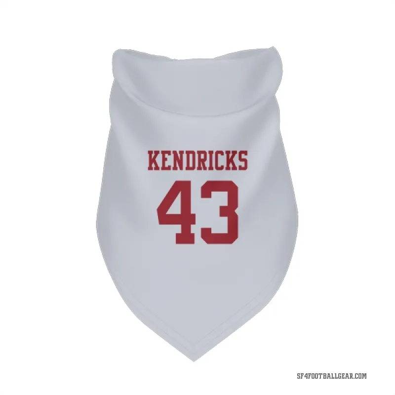 Eric Kendricks  White San Francisco 49ers  Cat & Dog Pet Bandana