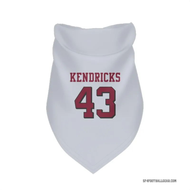 Eric Kendricks  White San Francisco 49ers  Rush Cat & Dog Pet Bandana