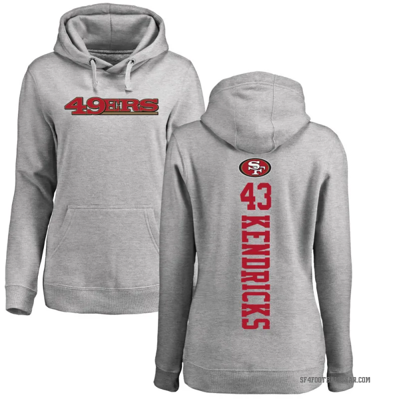 Eric Kendricks Women's San Francisco 49ers Pro Line Ash Backer Pullover Hoodie
