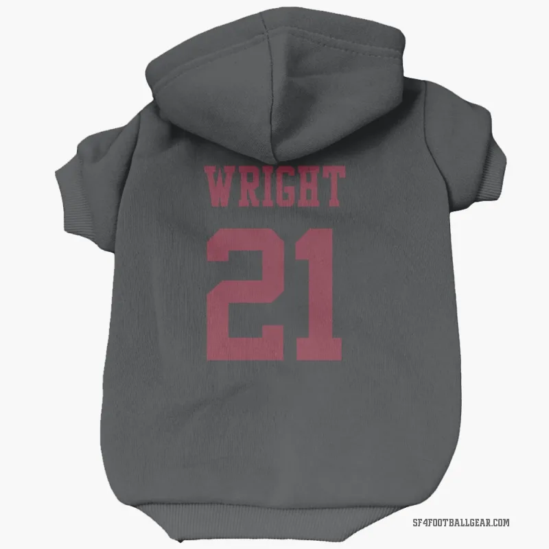 Eric Wright  Black San Francisco 49ers  Cat & Dog Pet Hoodie