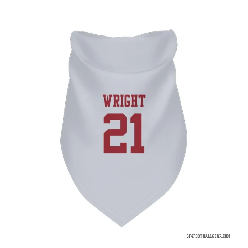 Eric Wright  White San Francisco 49ers  Cat & Dog Pet Bandana