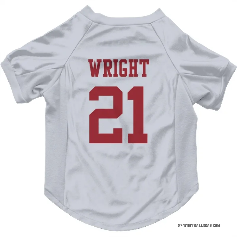 Eric Wright  White San Francisco 49ers  Cat & Dog Pet Jersey
