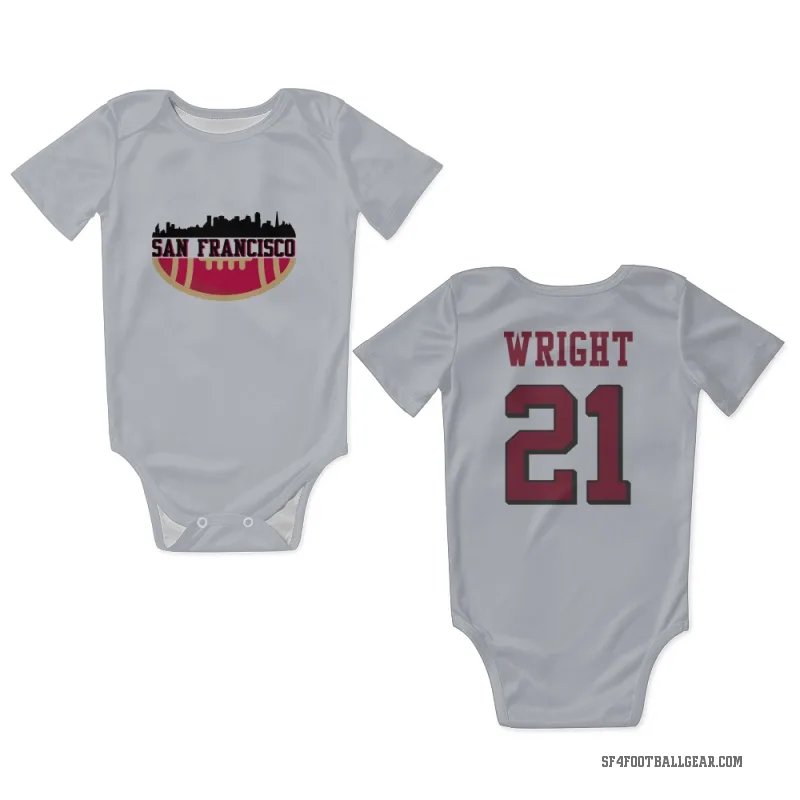 Eric Wright  White San Francisco 49ers  Rush Newborn & Infant Bodysuit