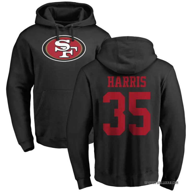 Erik Harris Men's Black San Francisco 49ers Pro Line Logo Pullover Hoodie