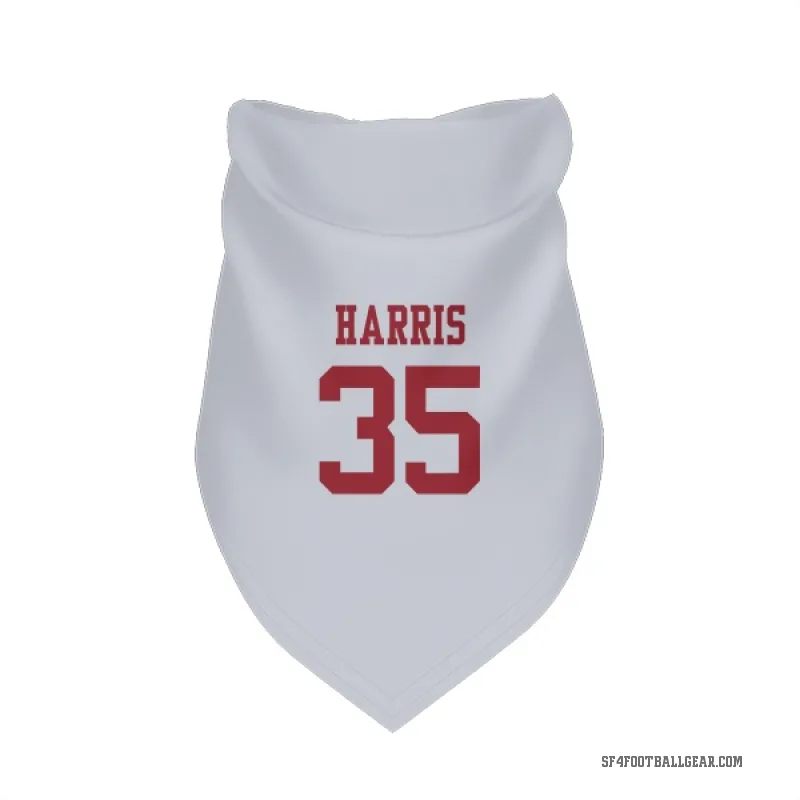 Erik Harris  White San Francisco 49ers  Cat & Dog Pet Bandana
