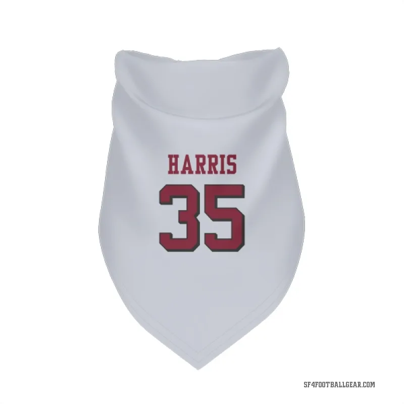 Erik Harris  White San Francisco 49ers  Rush Cat & Dog Pet Bandana