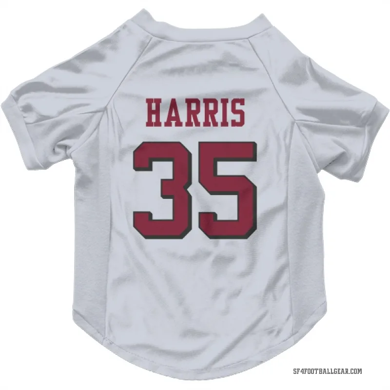 Erik Harris  White San Francisco 49ers  Rush Cat & Dog Pet Jersey
