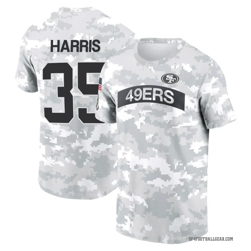 Erik Harris Youth Camo San Francisco 49ers Arctic 2024 Salute to Service Performance T-Shirt