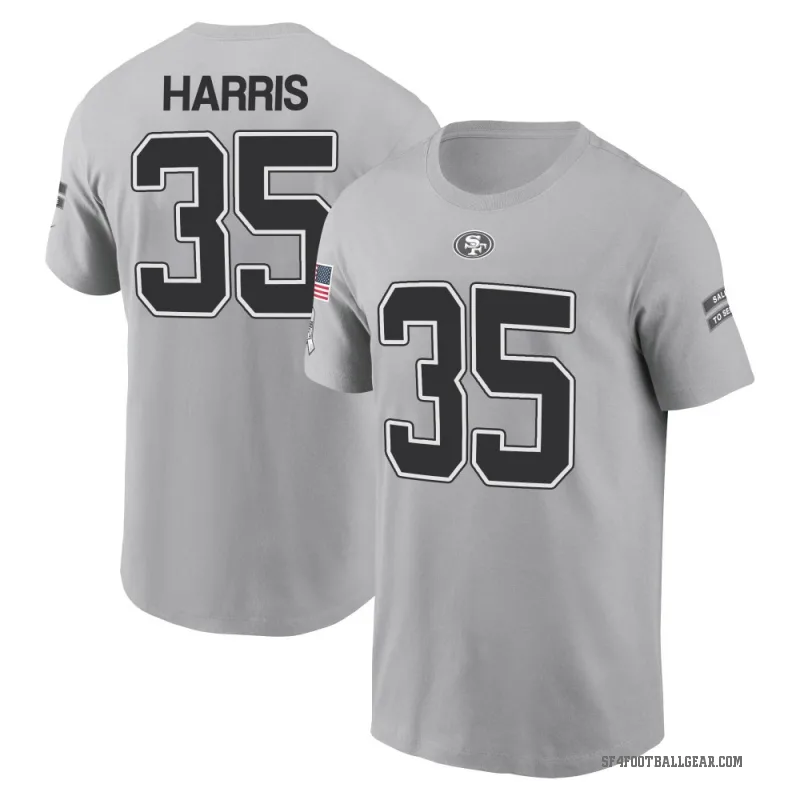 Erik Harris Youth Gray San Francisco 49ers 2024 Salute to Service T-Shirt