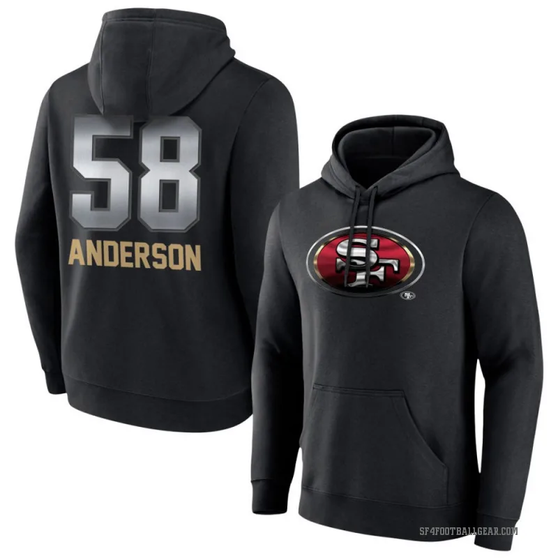 Evan Anderson Youth Black San Francisco 49ers Midnight Mascot Pullover Hoodie