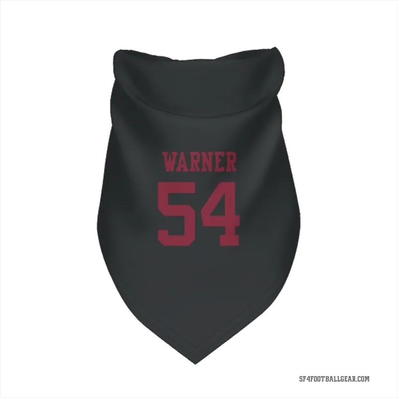 Fred Warner  Black San Francisco 49ers  Cat & Dog Pet Bandana
