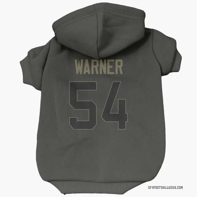Fred Warner  Black San Francisco 49ers  Service Cat & Dog Pet Hoodie
