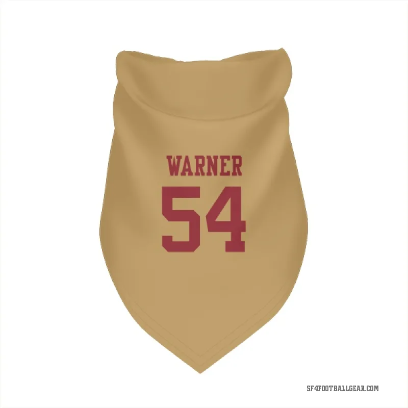Fred Warner  Gold San Francisco 49ers  Cat & Dog Pet Bandana