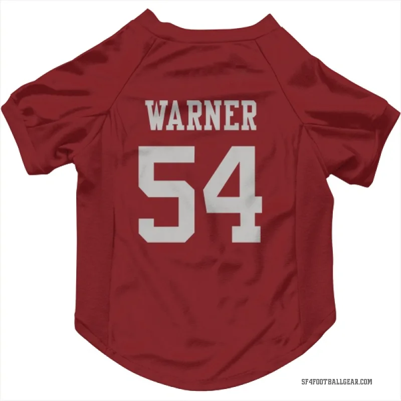 Fred Warner  Scarlet San Francisco 49ers  Cat & Dog Pet Jersey
