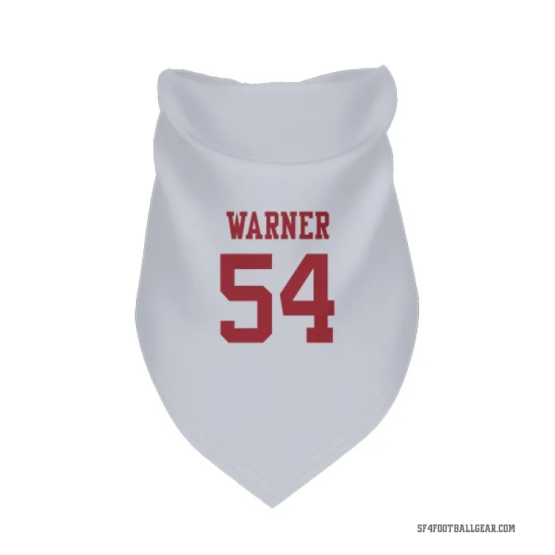 Fred Warner  White San Francisco 49ers  Cat & Dog Pet Bandana
