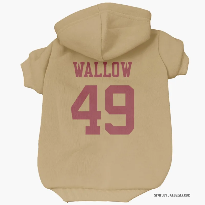 Garret Wallow  Gold San Francisco 49ers  Cat & Dog Pet Hoodie