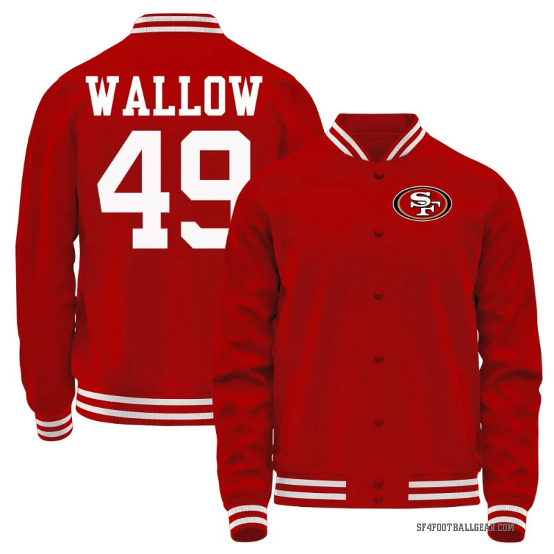 Garret Wallow Men's Red San Francisco 49ers Full-Snap Jacket