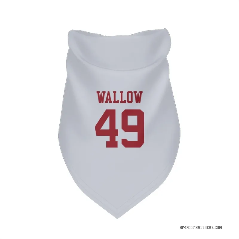 Garret Wallow  White San Francisco 49ers  Cat & Dog Pet Bandana