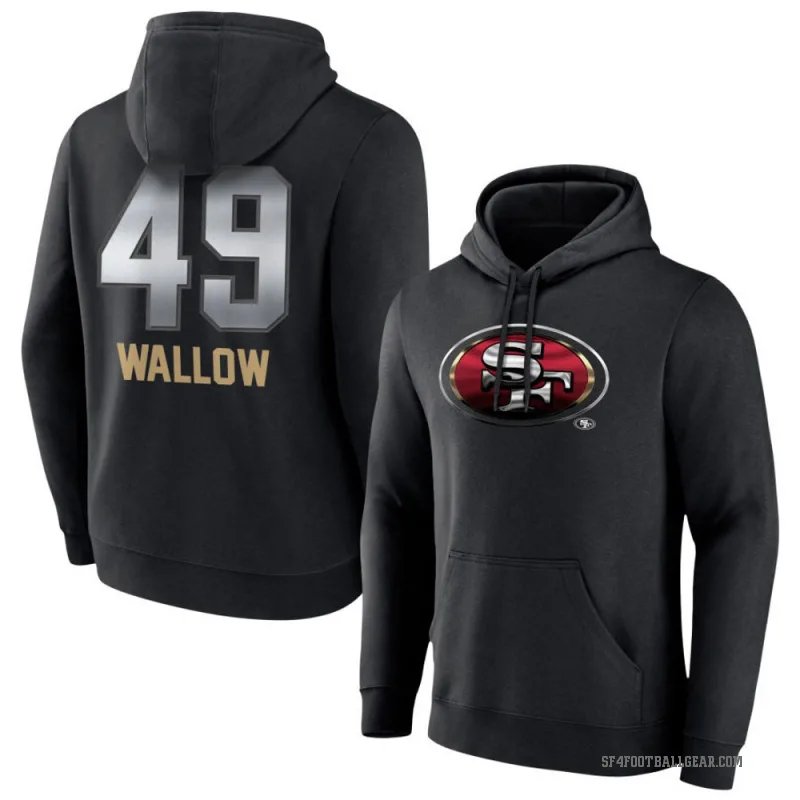 Garret Wallow Youth Black San Francisco 49ers Midnight Mascot Pullover Hoodie